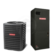 Goodman - 2.0 Ton Cooling - Air Conditioner + Air Handler System - 16.0 SEER