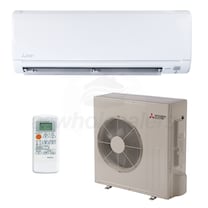 Mitsubishi - 18k BTU Cooling + Heating - HM-Series Wall Mounted Air Conditioning System - 18.0 SEER