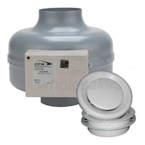 Continental Fan - Adjustable Grille Bathroom Ventilation Kit - 235 CFM - 6