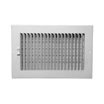 ProSelect PS1WW 8 x 4 Spaced 1-Way Sidewall/Ceiling Register White