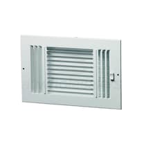 ProSelect PS3WW 12 x 6 Spaced 3-Way Sidewall/Ceiling Register White