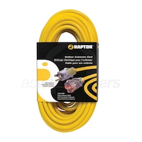 Raptor Tools Heavy Duty Extension Cord 50' Yellow