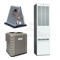Revolv - 2.0 Ton Cooling - 70k BTU/Hr Heating - Air Conditioner + Gas Furnace Kit - 13.4 SEER2 - For Downflow Installation