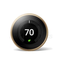 Nest Learning Thermostat - 3rd Generation - Brass - 3H/2C - 7-Day Programmable