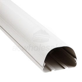 Fortress LD122W Line Set Cover 4-1/2-Inch Straight Ducting White