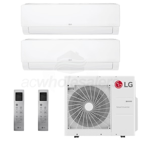 ニュートラル LG以下 3コン LG KUMXA241A 2-KNUAB121A Ductless Mini Split RED° Heat Pump System