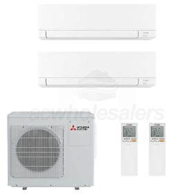 Mitsubishi MXZ-2D20NL 2-MSZ-GX09NL Ductless Mini Split Heat Pump