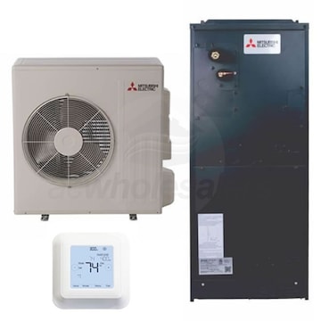 mitsubishi air handler btu sv 30k heat seer system cooling conditioning heating position multi series pump