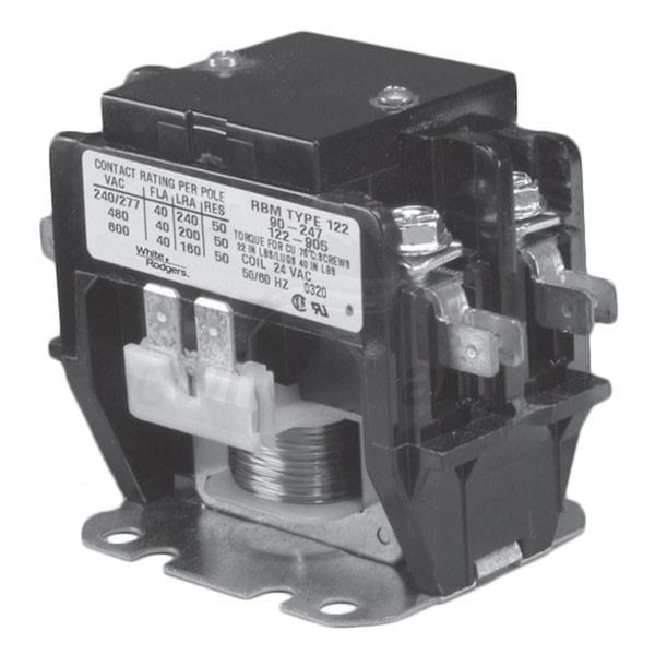 White Rodgers 90-246 Emerson Two Pole Definite Purpose Contactor, 30 A