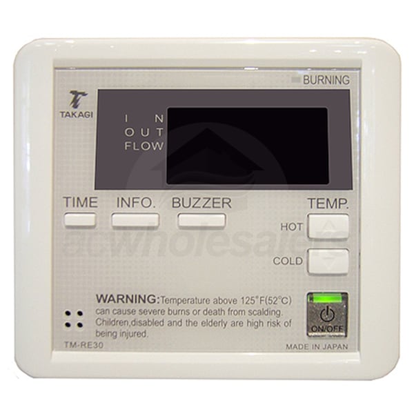 Takagi TMRE30 Temperature Remote Control for TD2 TH2 TM32 TM50