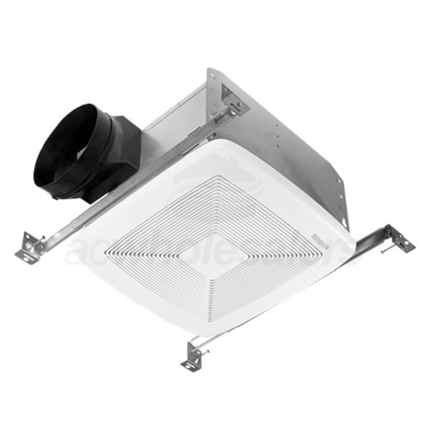 Broan Bathroom Fan Ultra Silent 110 CFM 0.7 Sones with White Grille