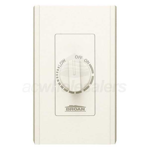 Broan 57V Electronic Variable Speed Control, 3 Amp Capacity Ivory