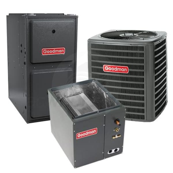 Goodman Gsx130601 Gmec961205dn Capt4961d4 5 Ton 13 Seer 96 Afue Gas Electric Air Conditioner System