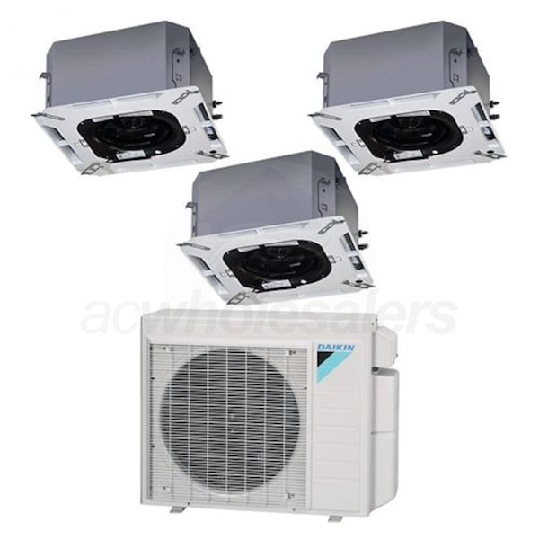 Daikin 36,000 BTU 17.7 SEER 4Zone Heat Pump System; 7k+9k+9k+15k Indoor