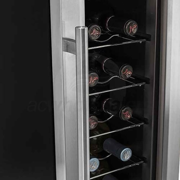 Koldfront TWR121SS 12 Bottle Free Standing Single Zone SlimFit Wine Cooler