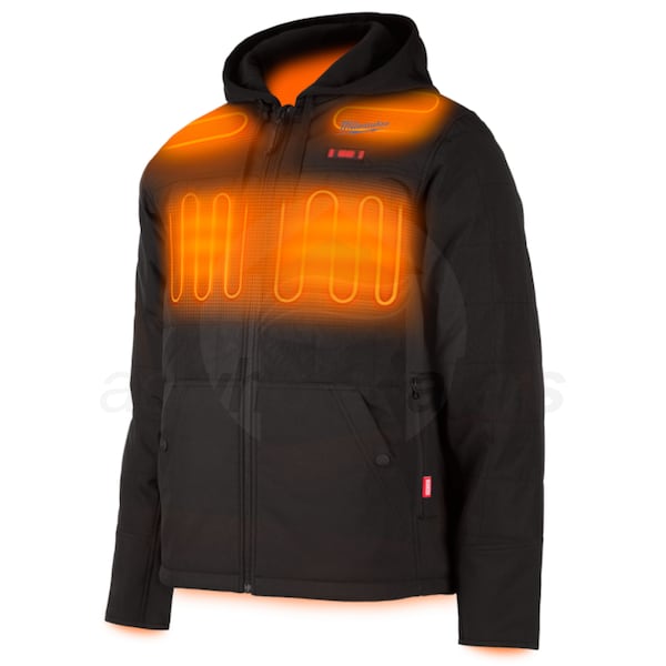 Milwaukee 205B-21XL - M12™ Heated Axis™ Hooded Jacket Kit - XL - Black